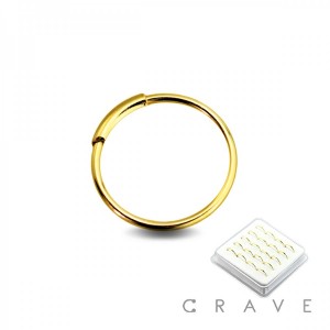 20 PCS OF 22GA 925 STERLING SILVER INFINITY NOSE HOOP PACKAGE